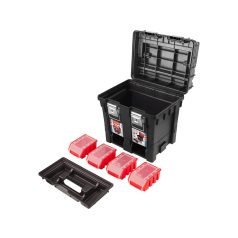   Extol Profi Szerszámosláda – erős műanyag, 440×350×440 mm, fémcsatos, tálcával, lakatolható