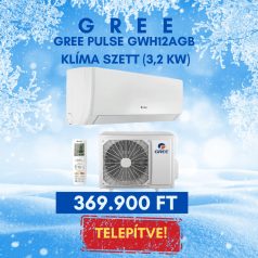   GREE Pulse GWH12AGB (3,2 kW) oldalfali split klíma telepítéssel