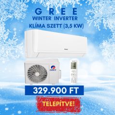   Gree Winter Inverter (3,5 kW) oldalfali split klíma telepítéssel