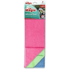   LA MAGIÉ Mikroszálas Törlőkendő 3 db (40cm x 40cm x 180g)